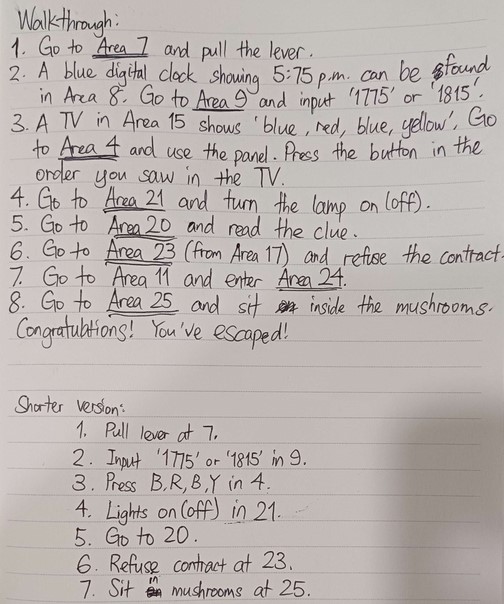 Walkthrough - Instructions