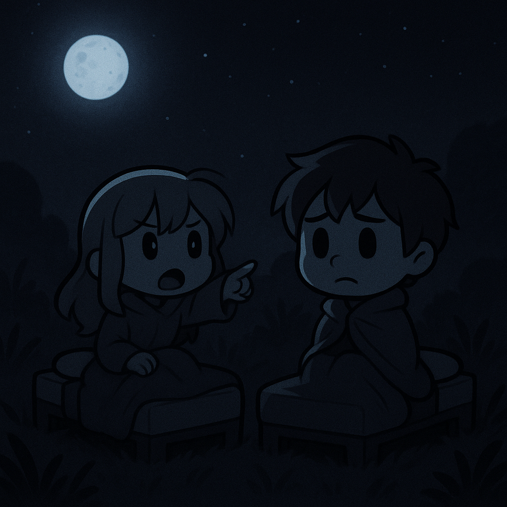 Lucy telling Lumi that the night isn't going away.