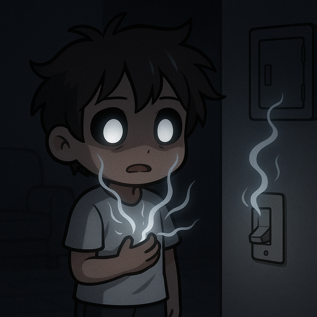 Lumi's light is being sucked away.